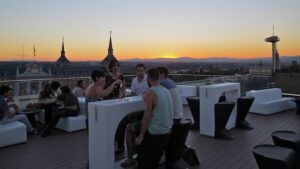 Terraza de Poniente, en el Mercado de Moncloa