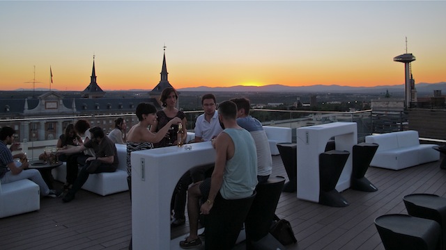 Terraza de Poniente, en el Mercado de Moncloa