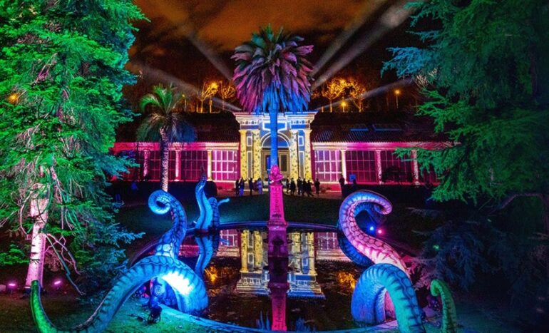 クリスマスイルミネーション 王立植物園